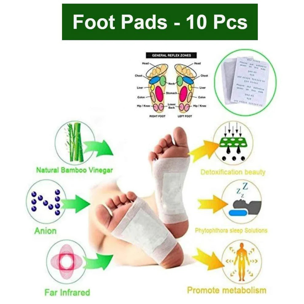 Kinoki Cleanse & Energize Foot Patches, 10 Pads