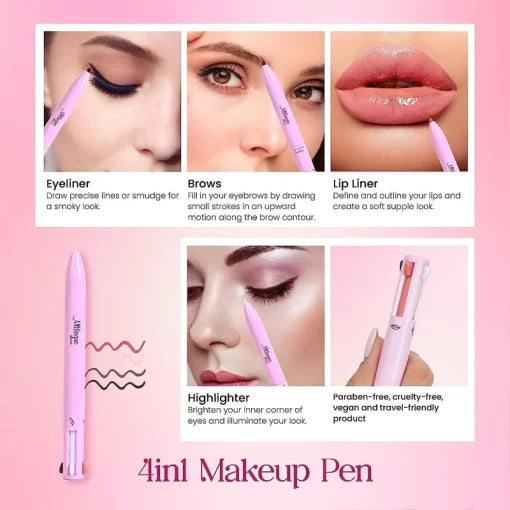 4 in 1 Makeup Pen - Waterproof & Long Lasting - souqsaving.com