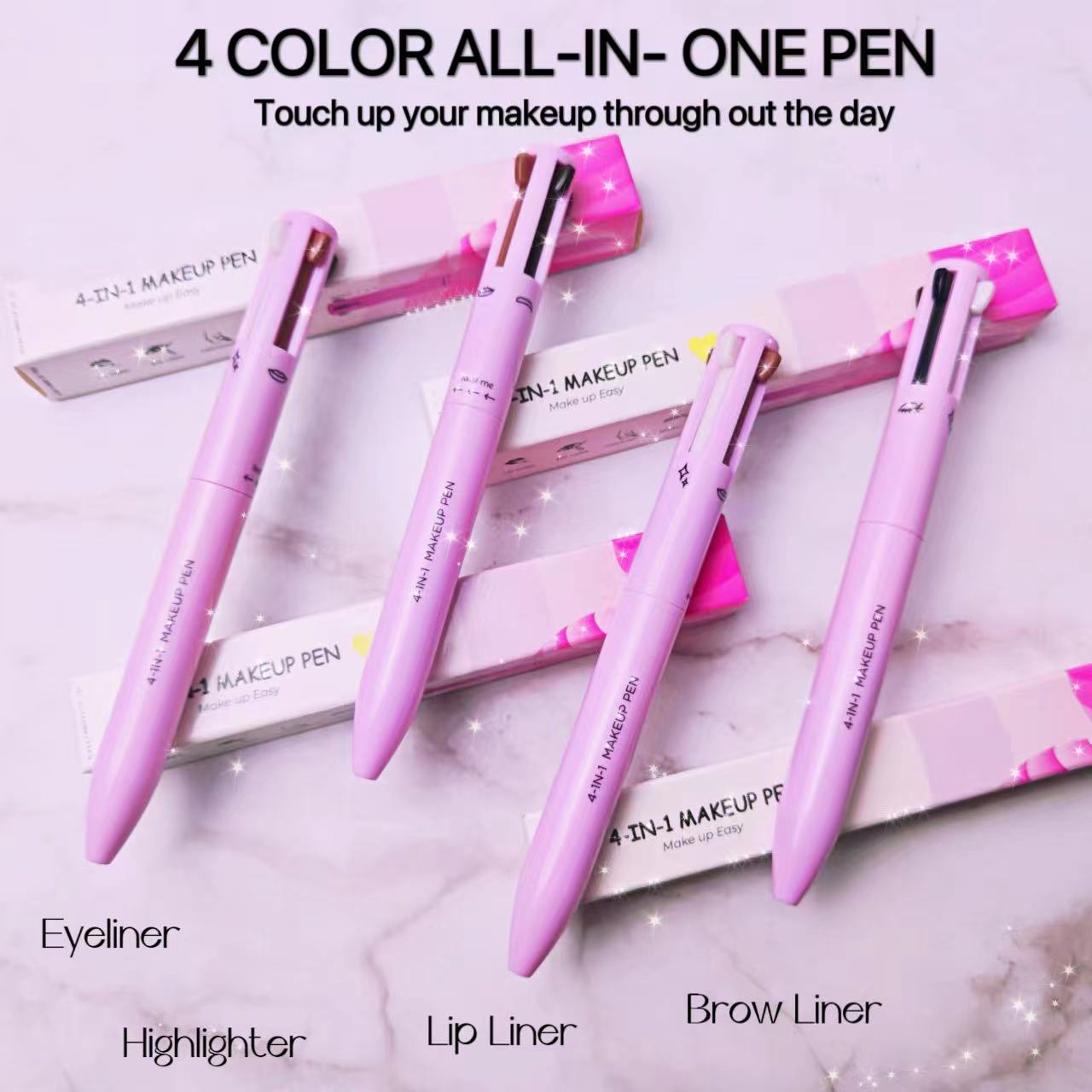 4 in 1 Makeup Pen - Waterproof & Long Lasting - souqsaving.com